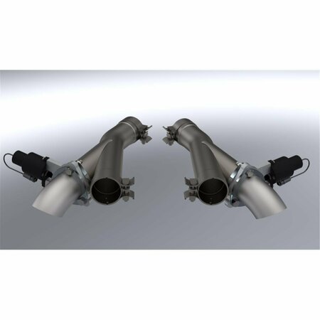 GRANDES TRAVESURAS 2.75 in. 304SS Aggressor Cutout Dual Trackhawk Mid Pipes for 2018-Up Jeep Grand Cherokee GR3893371